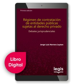 REGIMEN DE CONTRATACION DE ENTIDADES PUBLICAS 1A ED